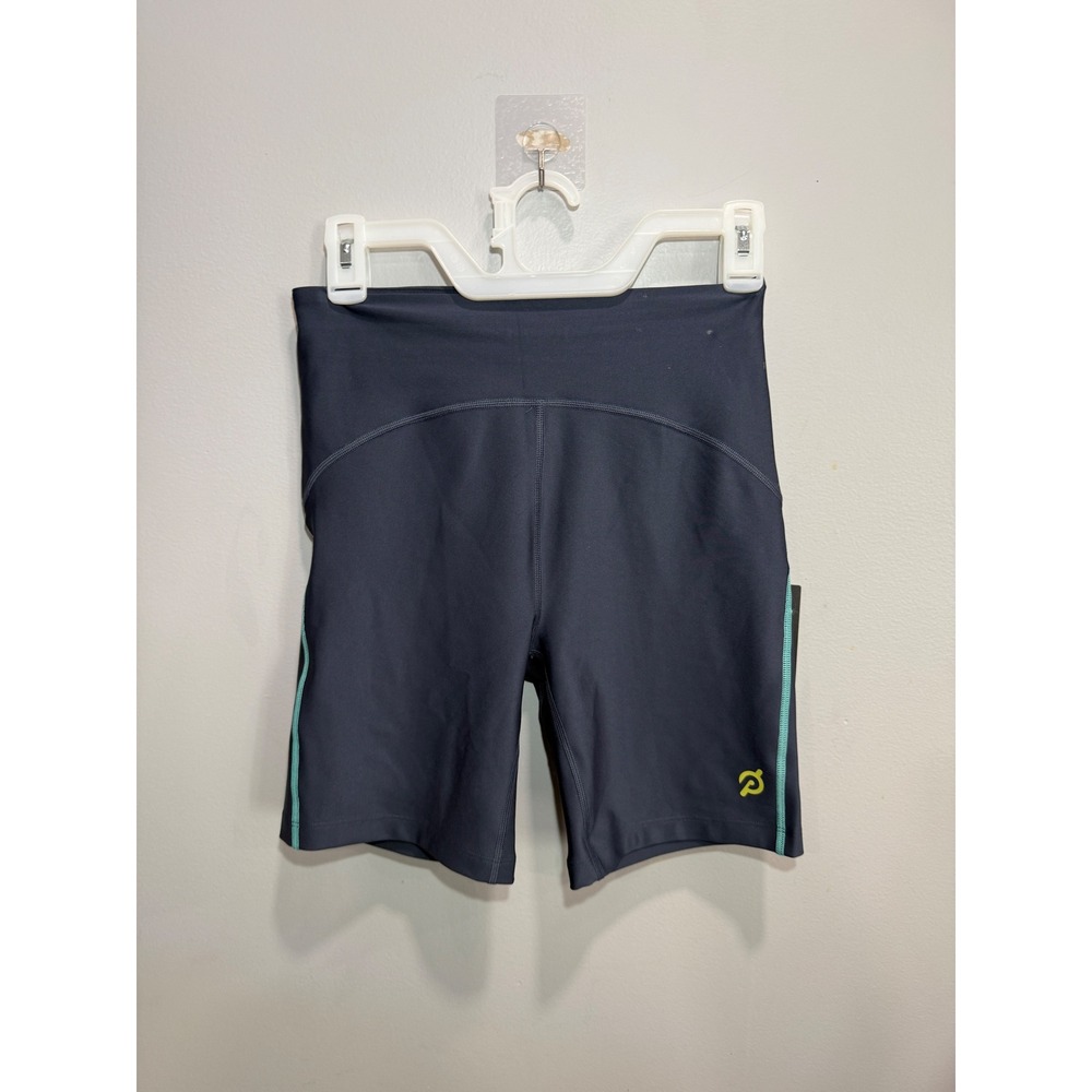 Peloton Endurance LT Pop Stitch 7" Bike Shorts Navy Teal WB00977 Mens Medium NWT
